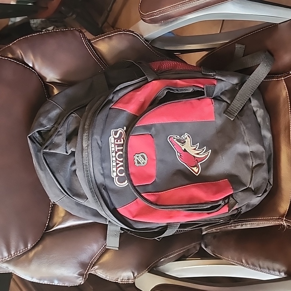 VERY GENTLY USED PHX COYOTES TRAVEL LAPTOP BACKPACK LARGE No Flaws! EUC!!!